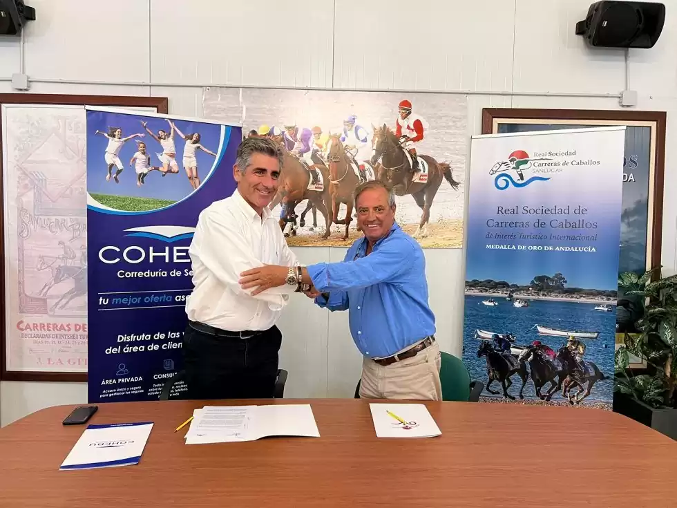 Firma del patrocinio en la temporada de Carreras de Caballos 2022